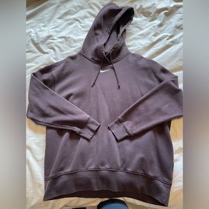 Dark brown Nike basic hoodie